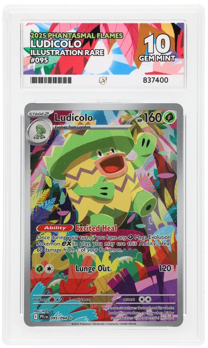 Pokemon ACE GEM Mint Perfect 10 Ludicolo 095/094