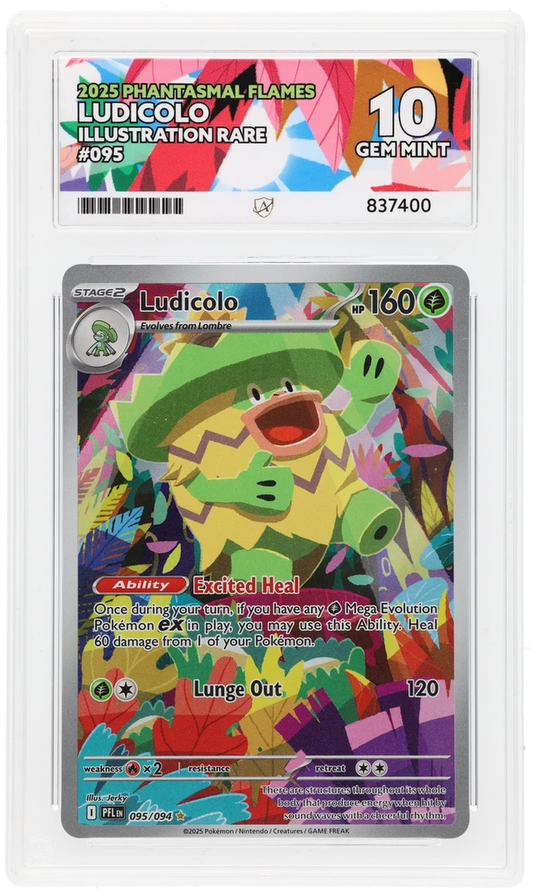 Pokemon ACE GEM Mint Perfect 10 Ludicolo 095/094