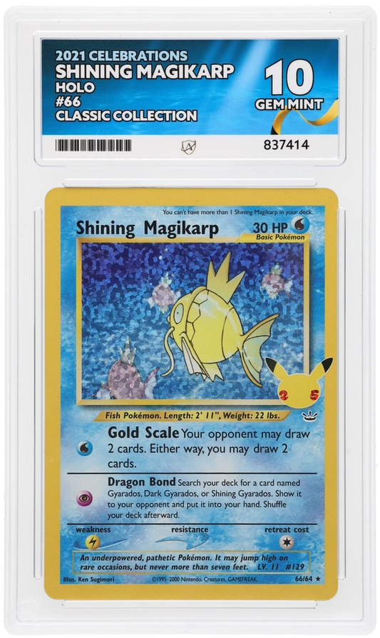 Pokemon ACE GEM Mint 10 25th Shining Magikarp 66/64