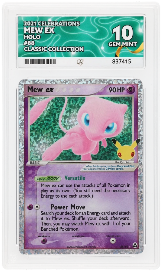 Pokemon ACE GEM Mint 10 25th Mew EX 88/92