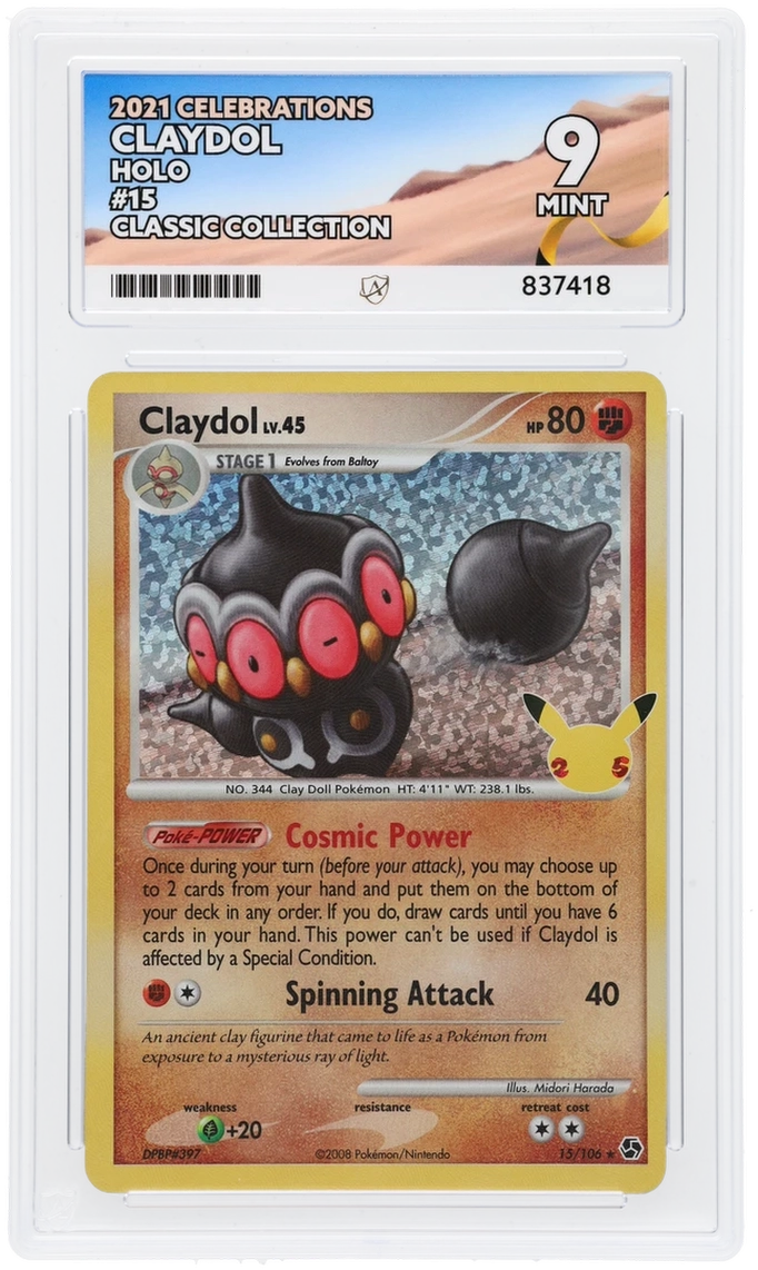 Pokemon ACE Mint 9 25th Claydol 15/106
