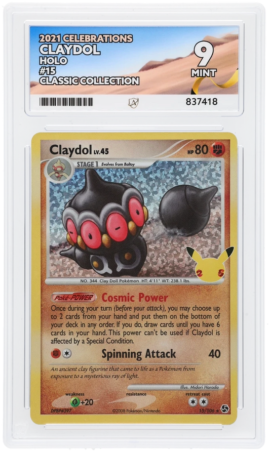 Pokemon ACE Mint 9 25th Claydol 15/106
