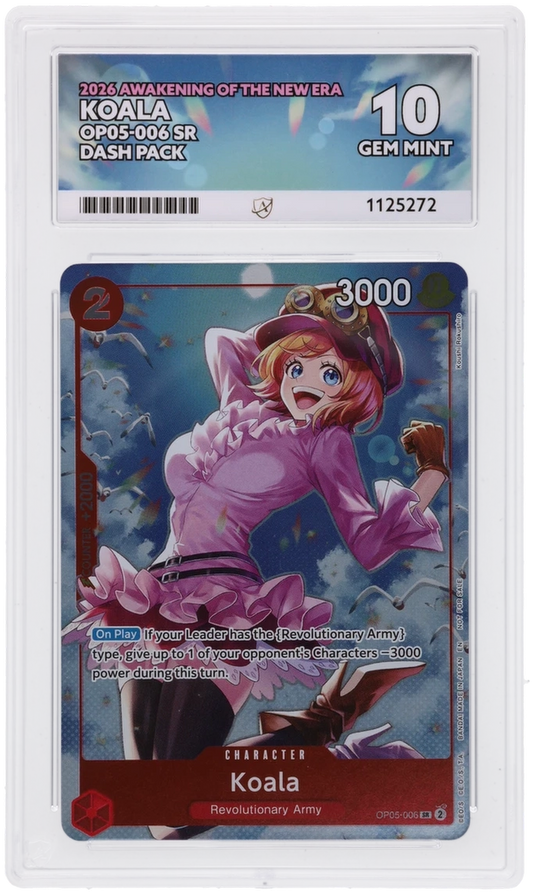 One Piece ACE GEM Mint 10 2026 Awakening Of The New Era Koala OP05-006 ( Pop 3 )