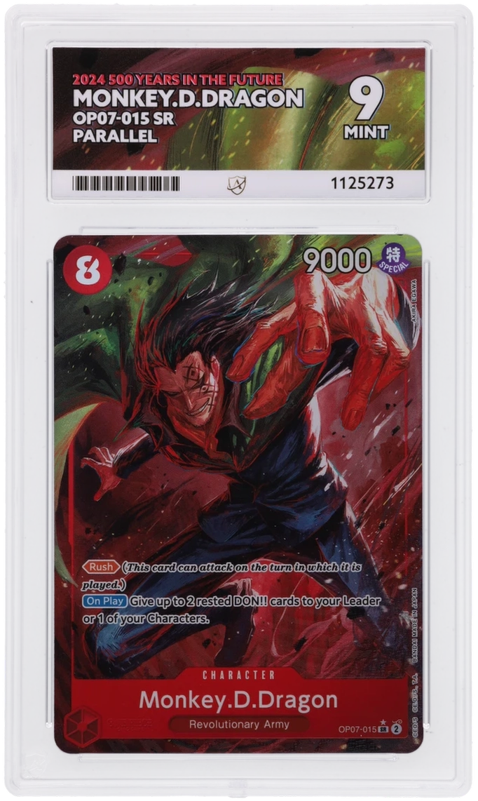 One Piece ACE Mint 9 2024 500 Years In The Future Monkey D Dragon OP07-016 ( Pop 1 )