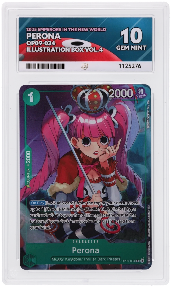 One Piece ACE Gen Mint 10 2025 Emperors In The New World Perona OP09-034 ( Pop 14 )