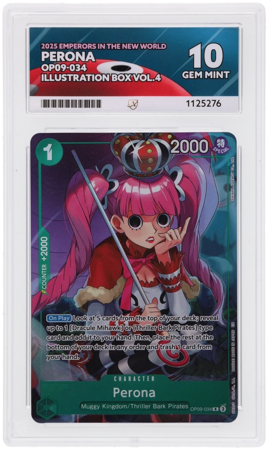 One Piece ACE Gen Mint 10 2025 Emperors In The New World Perona OP09-034 ( Pop 14 )