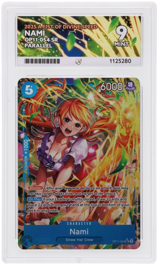 One Piece ACE Mint 9 2025 A Fist Of Divine Speed OP11-054 ( Pop 1 )