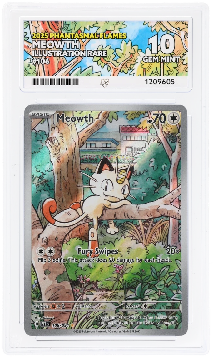 Pokemon ACE GEM Mint Perfect 10 Meowth 106/094