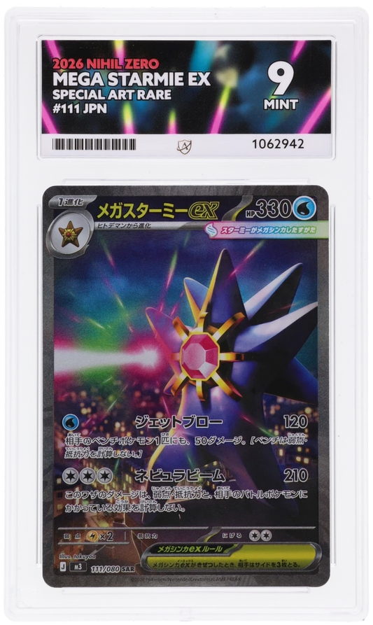 Pokemon ACE Mint 9 Japanese Mega Starmie EX 111/080