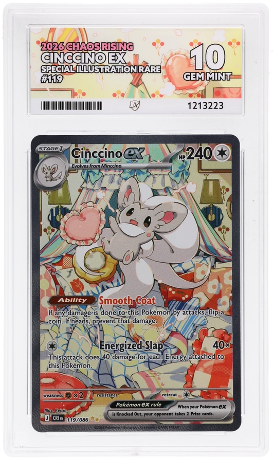Pokemon ACE GEM Mint 10 Cinccino EX 119/086