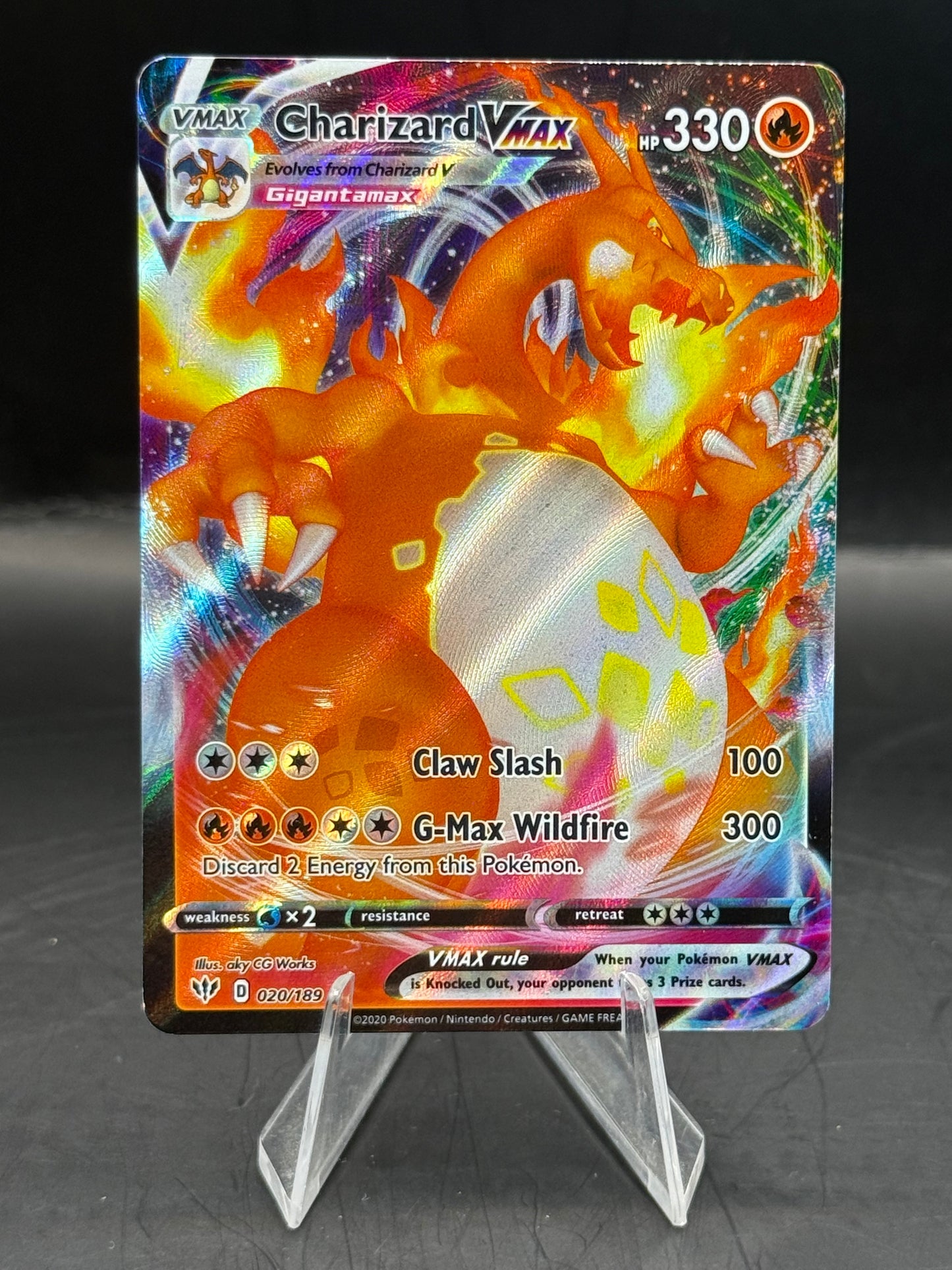 Pokemon Charizard Vmax 020/189 N/M