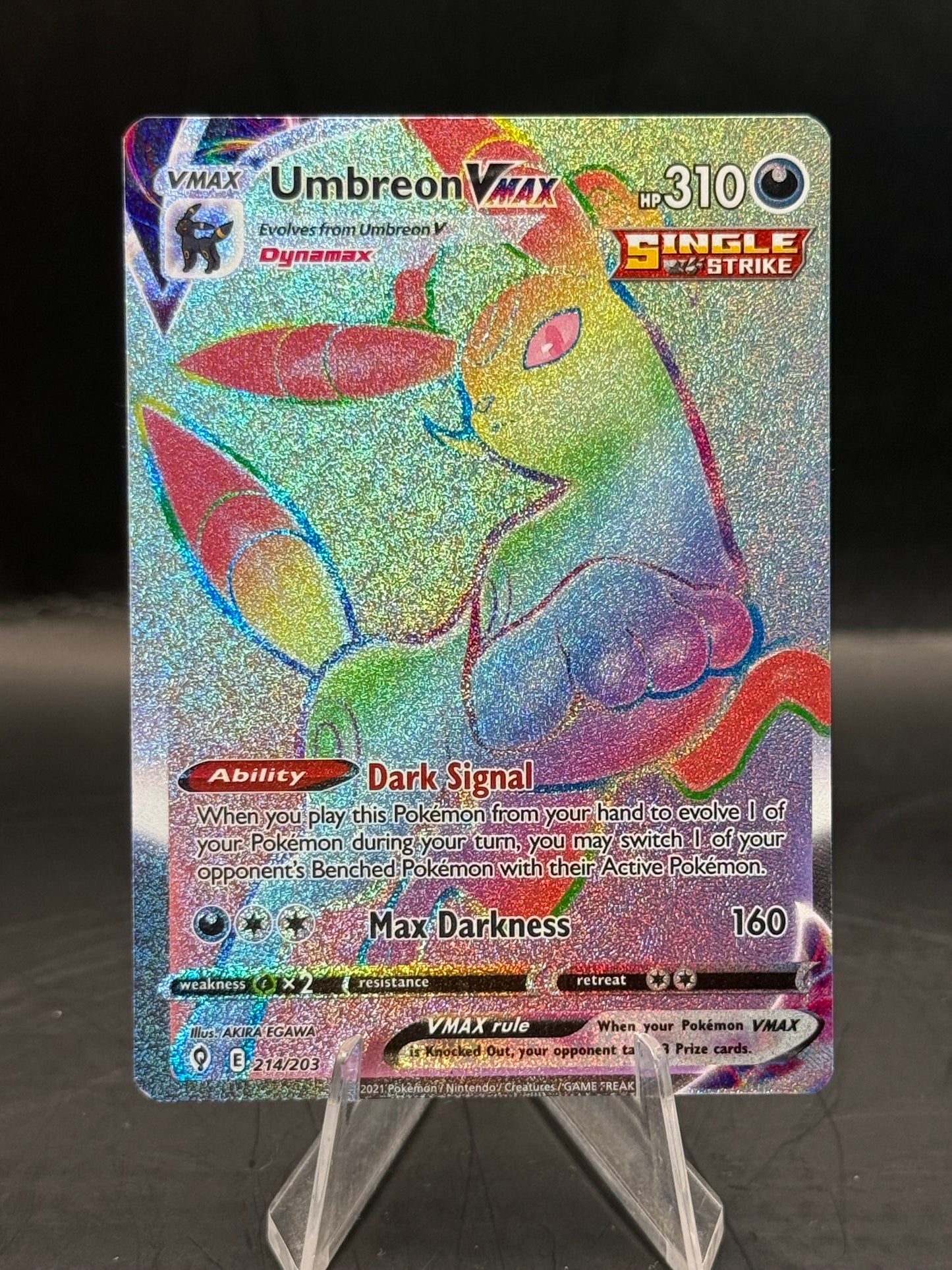 Pokemon Umbreon Vmax 214/203 N/M