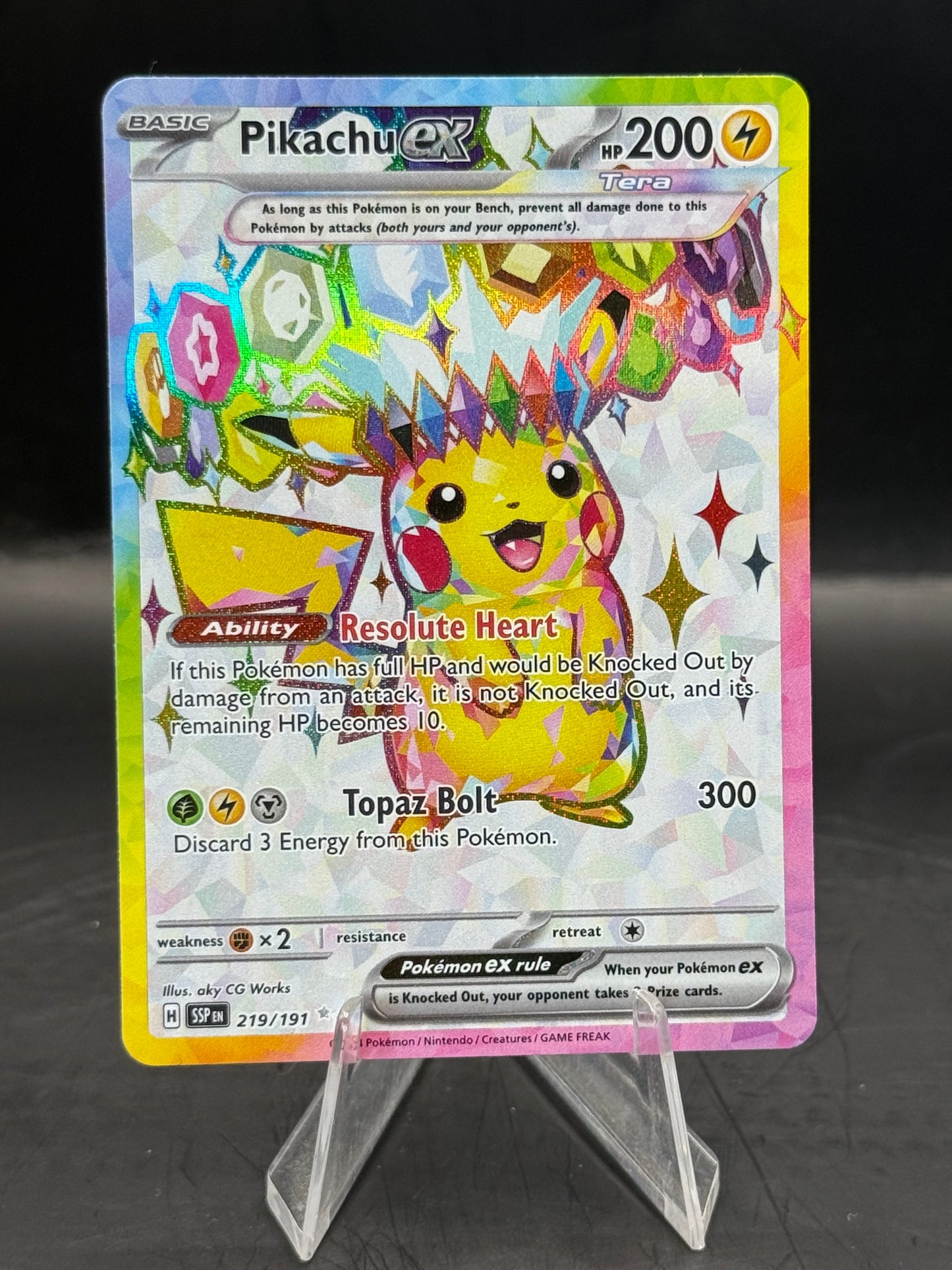 Pokemon Pikachu EX 219/191 N/M