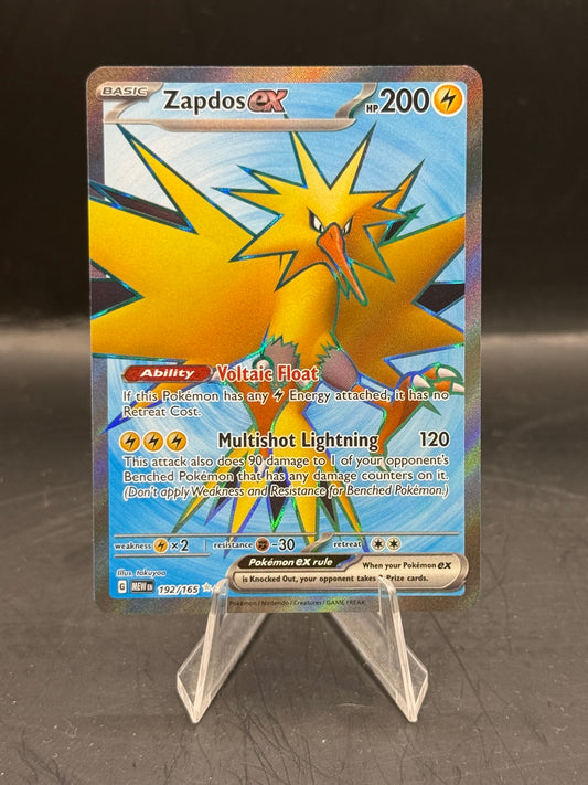 Pokemon 151 Zapdos EX 192/165 N/M