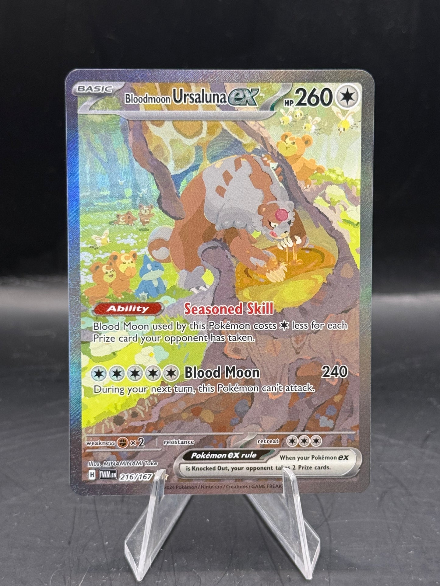 Pokemon Bloodmoon Ursaluna EX 216/167 N/M