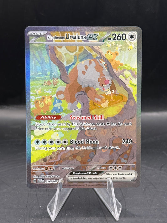 Pokemon Bloodmoon Ursaluna EX 216/167 N/M