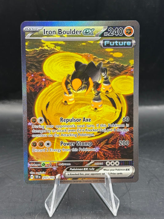 Pokemon Iron Boulder EX 207/162 N/M