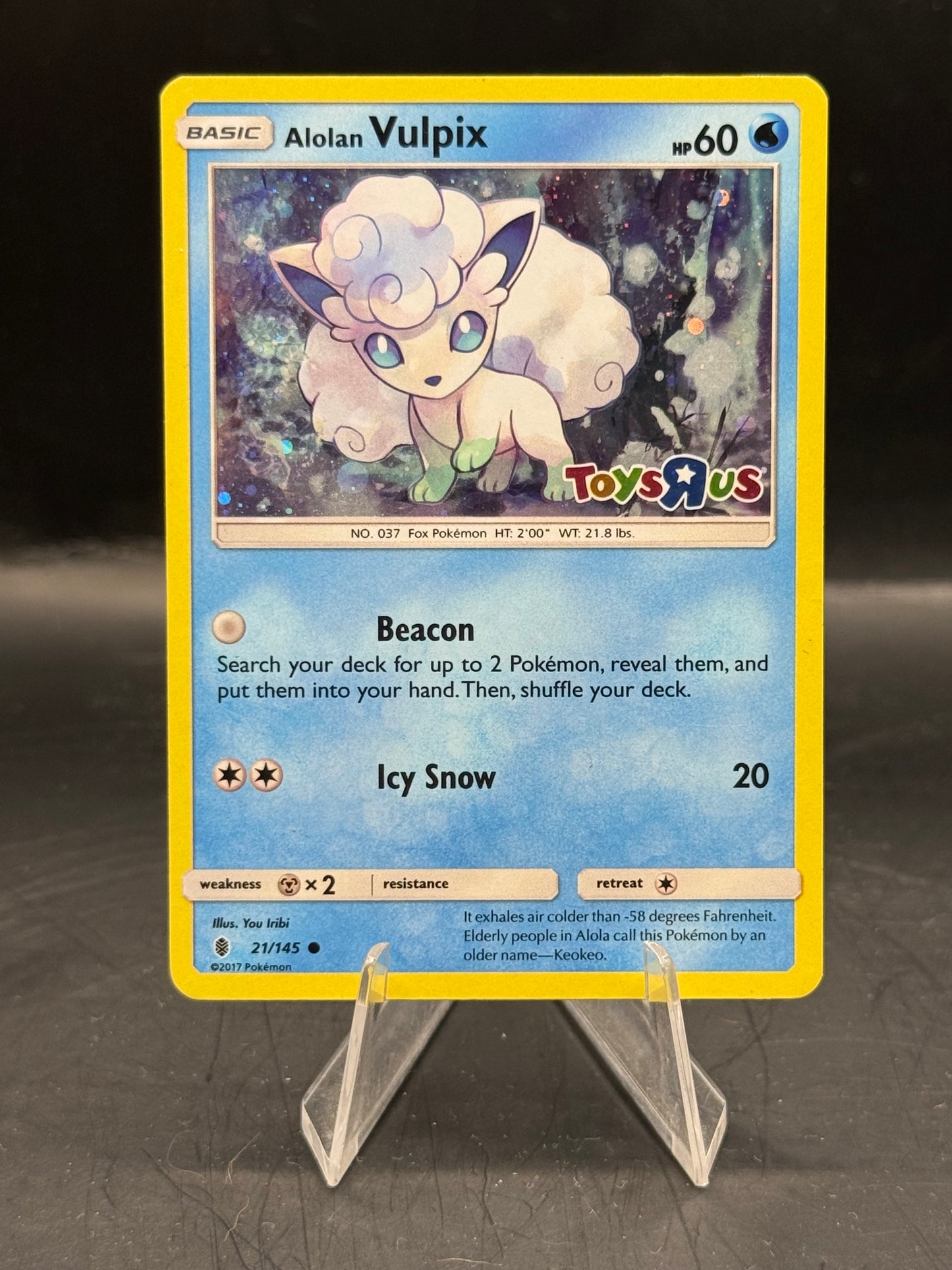 Pokemon Alolan Vulpix ToysRus Promo 21/145 L/P