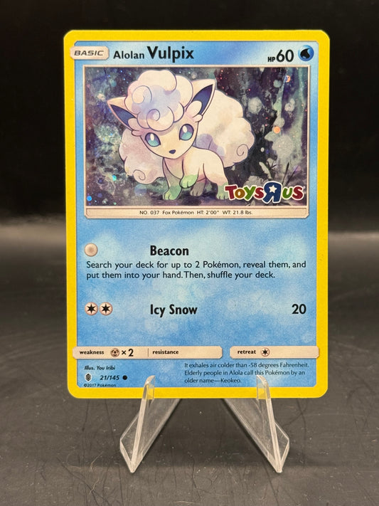 Pokemon Alolan Vulpix ToysRus Promo 21/145 L/P