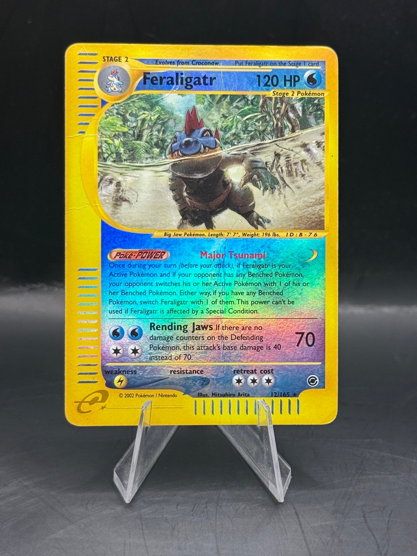 Pokemon Feraligatr Reverse Holo 12/165 Damaged