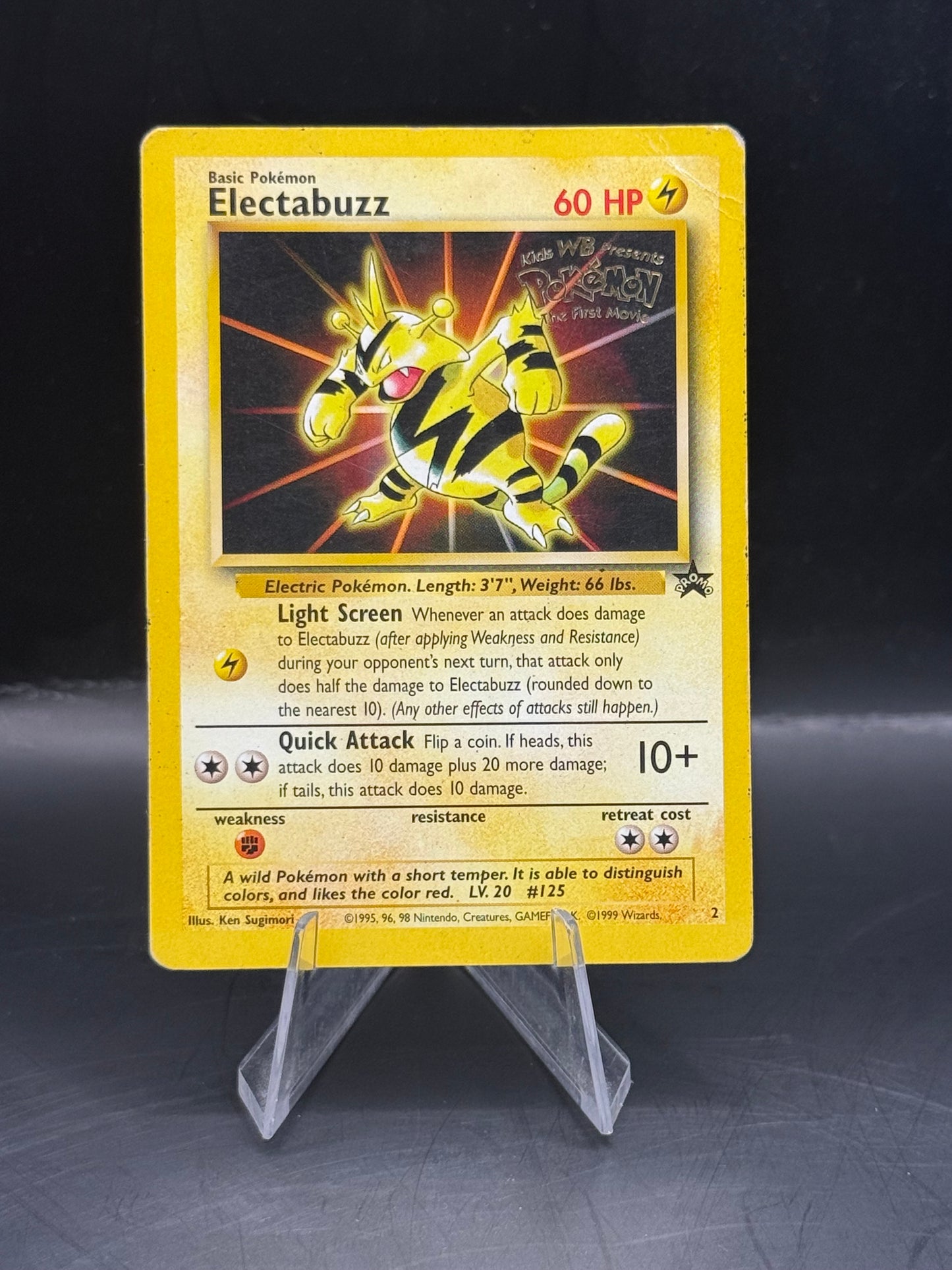 Pokemon Electabuzz WB Stamp Vintage Black Star Promo 2 H/P
