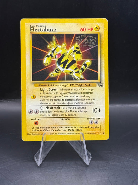 Pokemon Electabuzz WB Stamp Vintage Black Star Promo 2 H/P