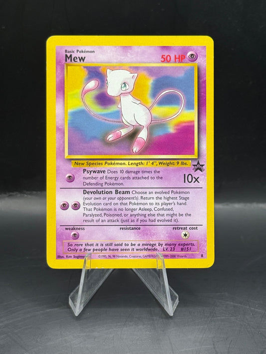 Pokemon Mew Vintage Black Star Promo 8 L/P+