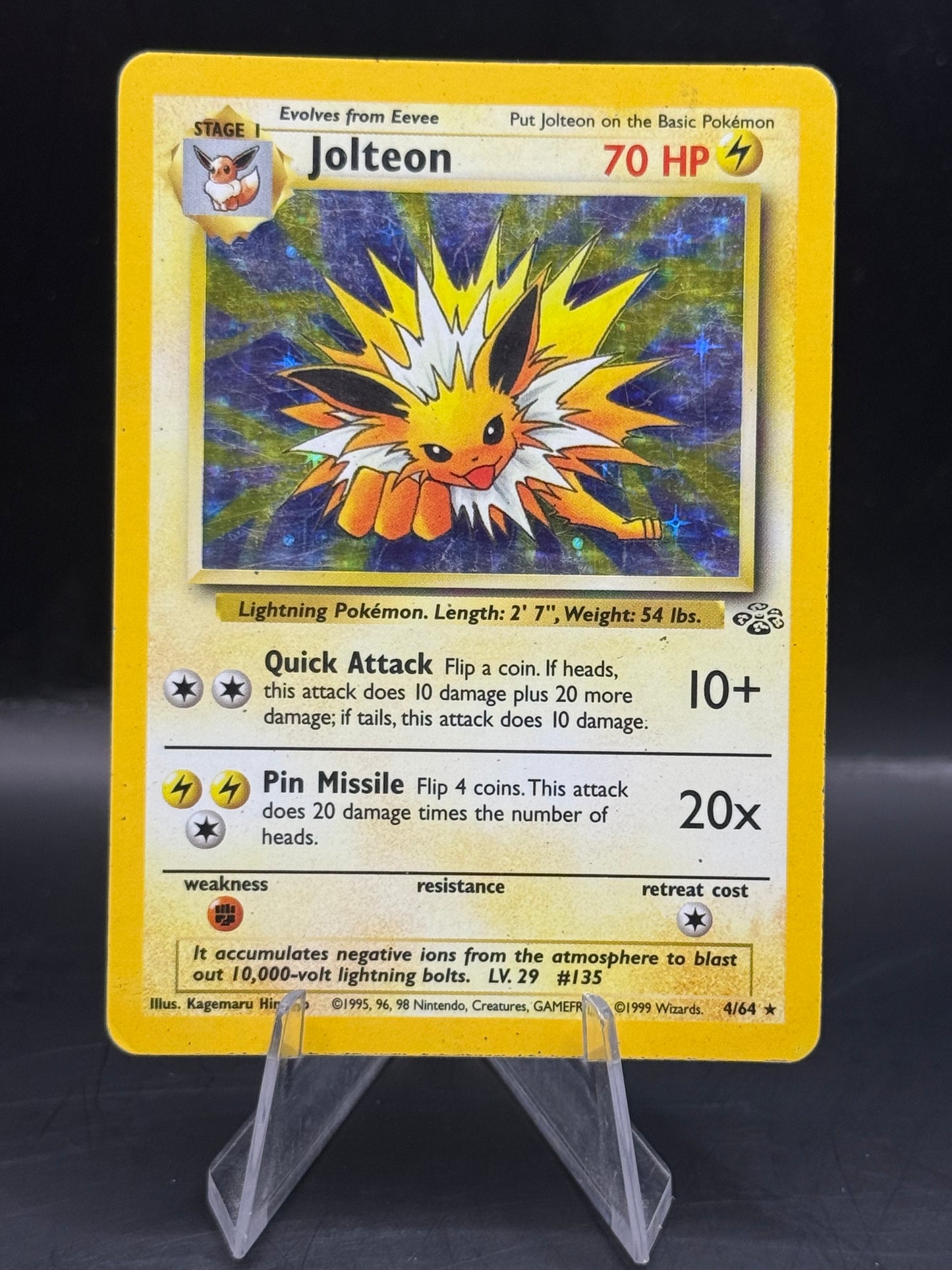 Pokemon Jungle Jolteon Holo 4/64 L/P (1)