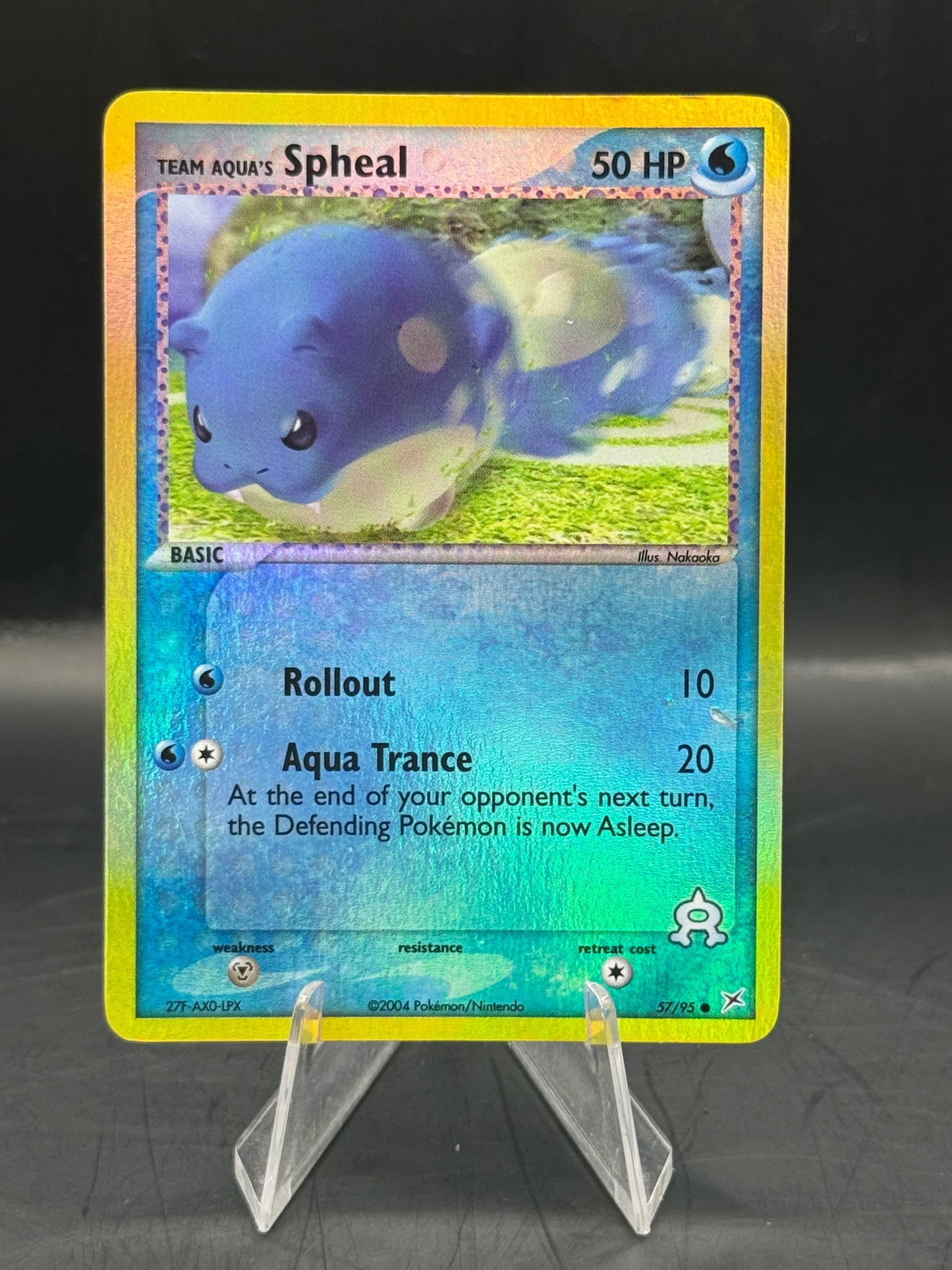 Pokemon Team Aqua’s Spheal Reverse Holo 57/95 Excellent