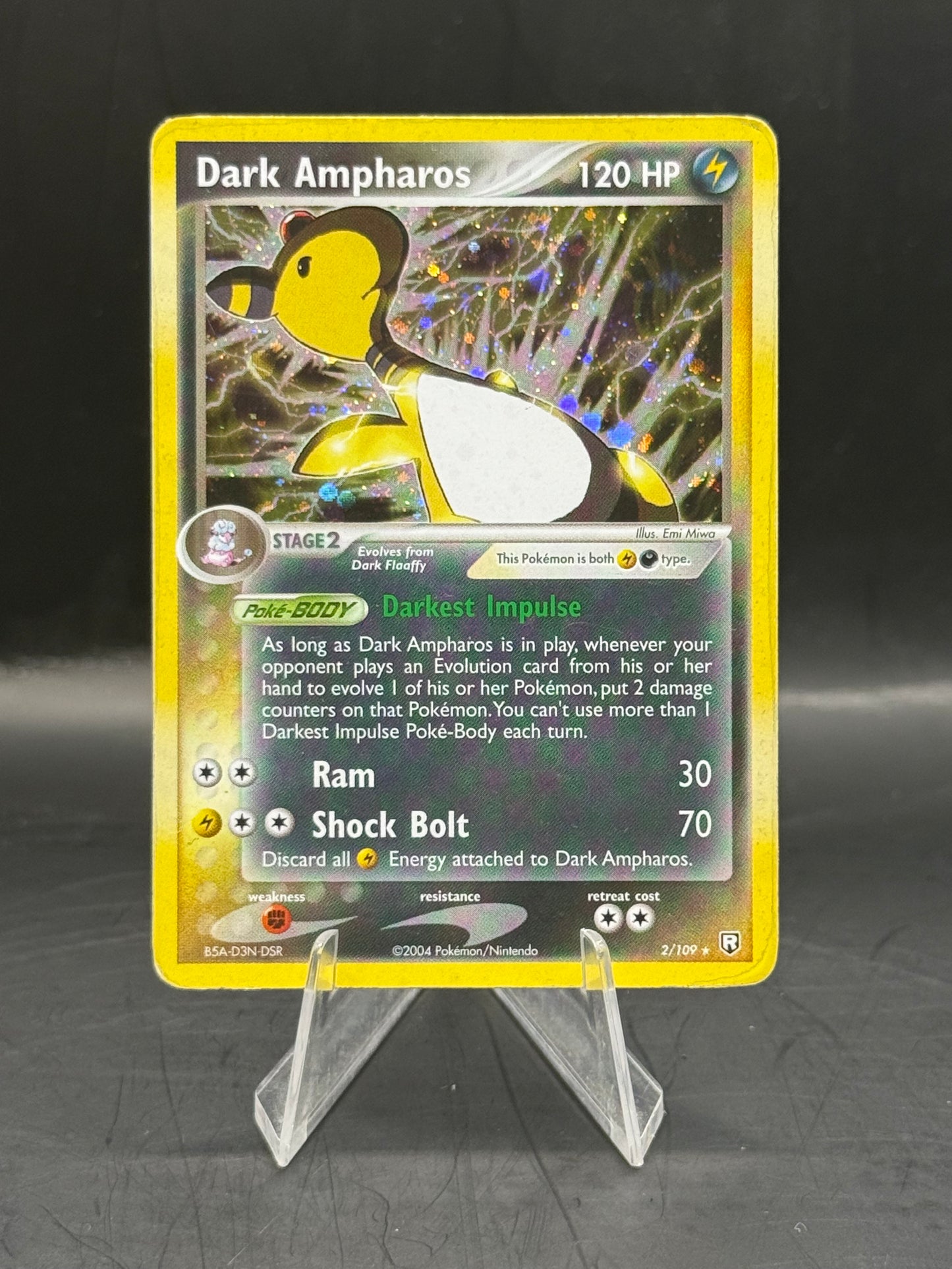 Pokemon Dark Ampharos Holo 2/109 L/P