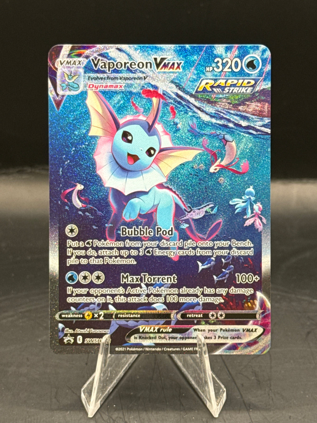 Pokemon Vaporeon Vmax Promo SWSH182 (N/M)