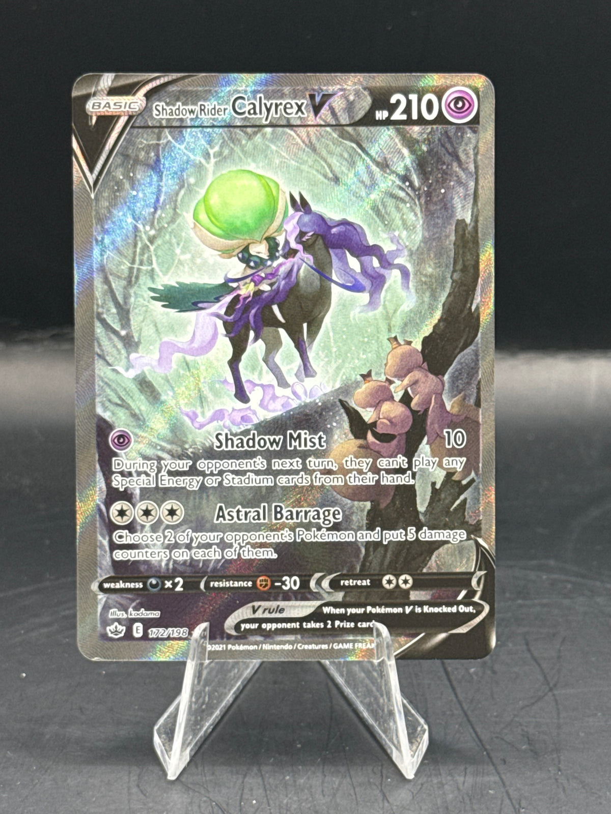 Pokemon Shadow Rider Calyrex V172/198 (N/M)