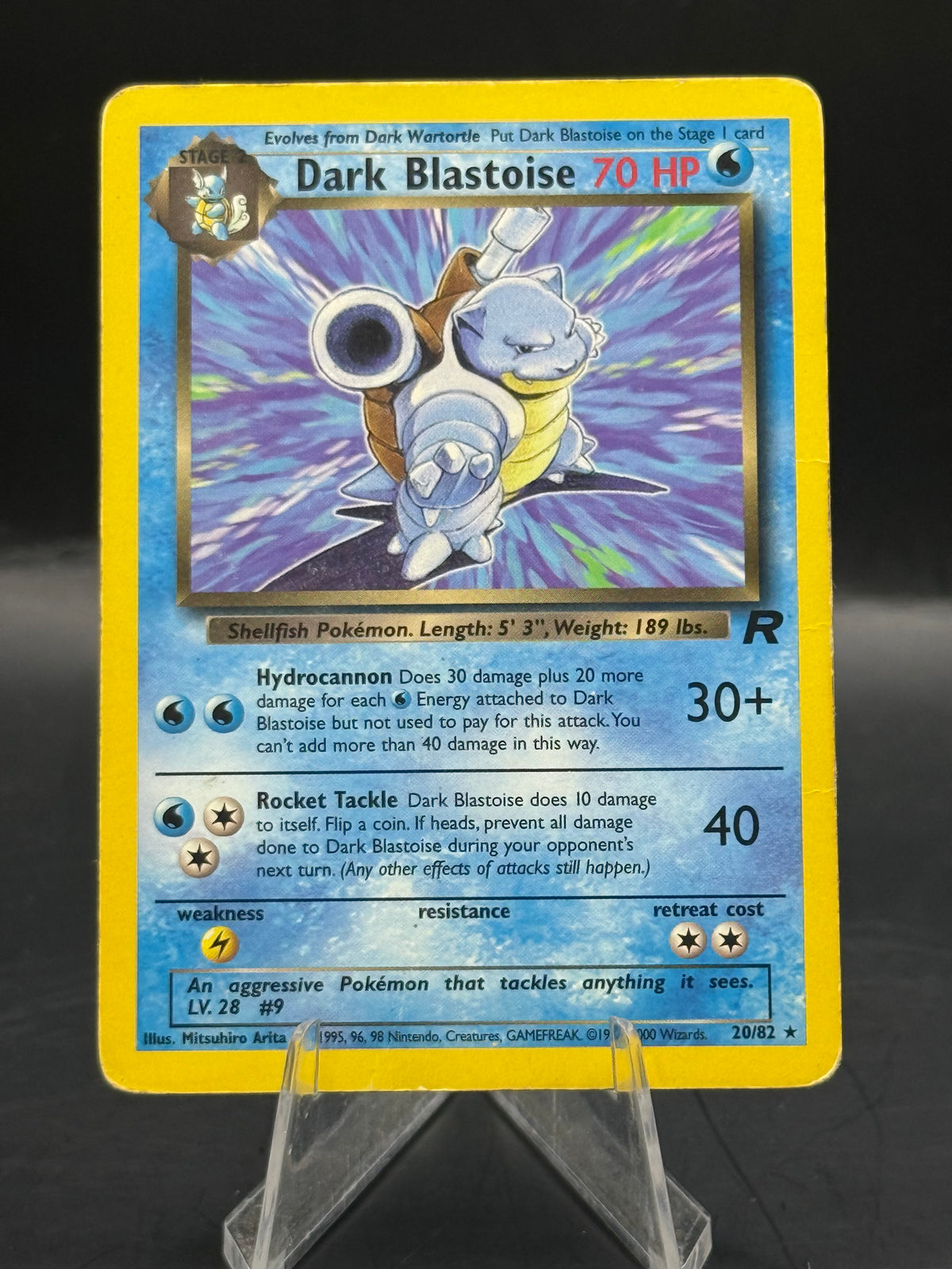Pokemon Dark Blastoise Non Holo 20/82 (H/P)