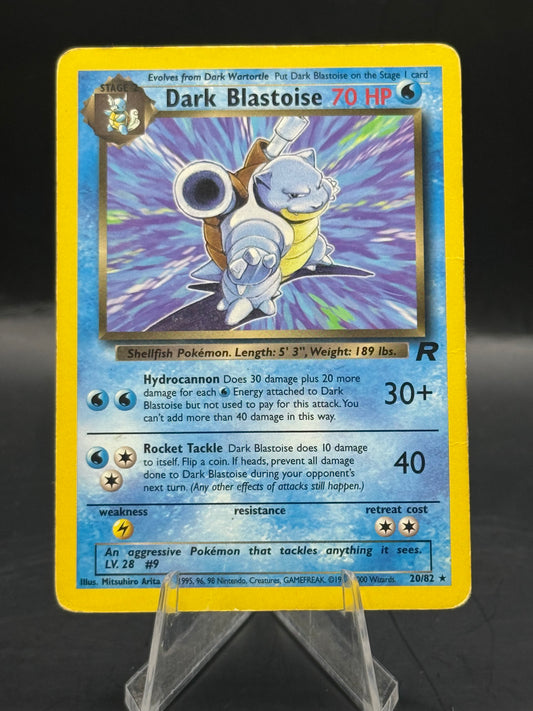 Pokemon Dark Blastoise Non Holo 20/82 (H/P)