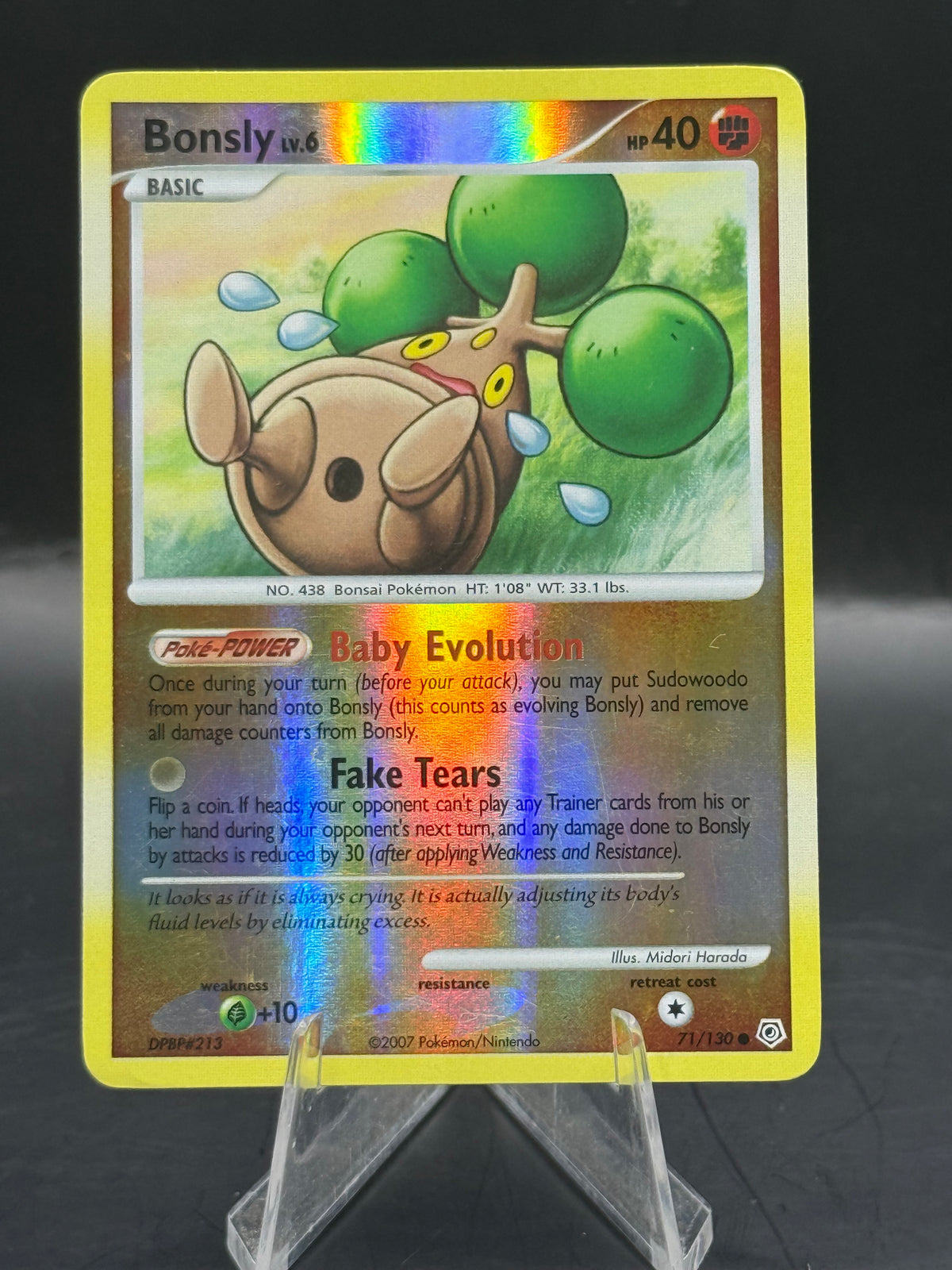 Pokemon Bonsly lv6 71/130 (L/P)