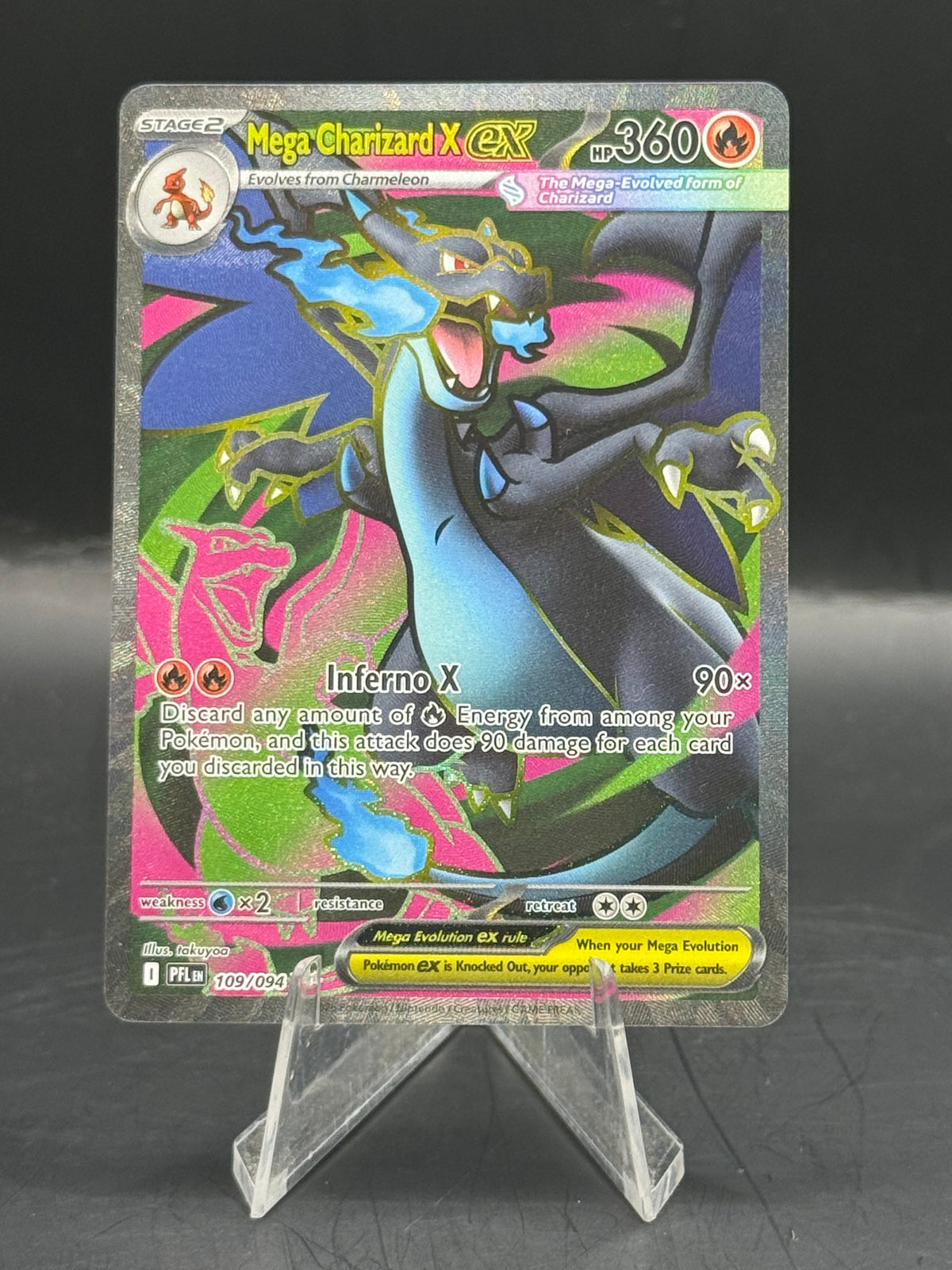 Pokemon Mega Charizard X ex 109/094 (N/M)