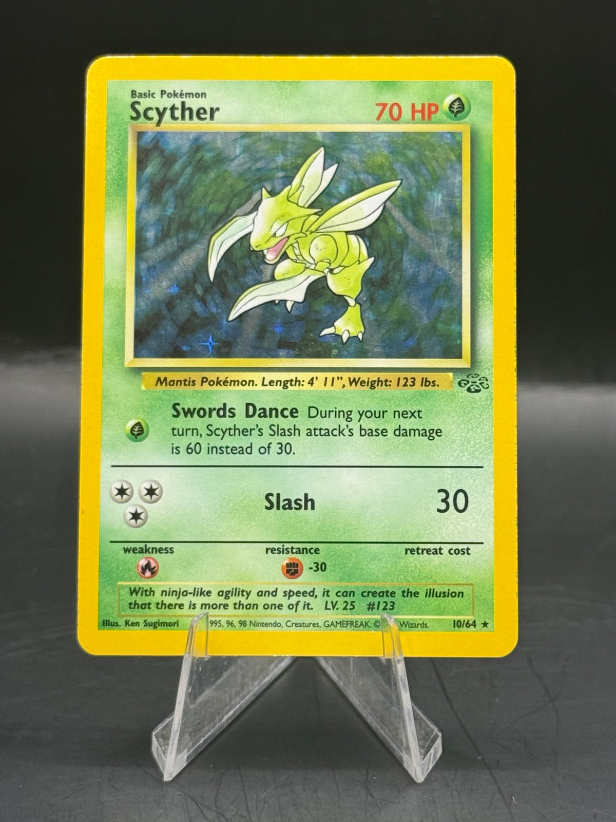Pokemon Scyther Jungle Holo 10/64  (H/P)
