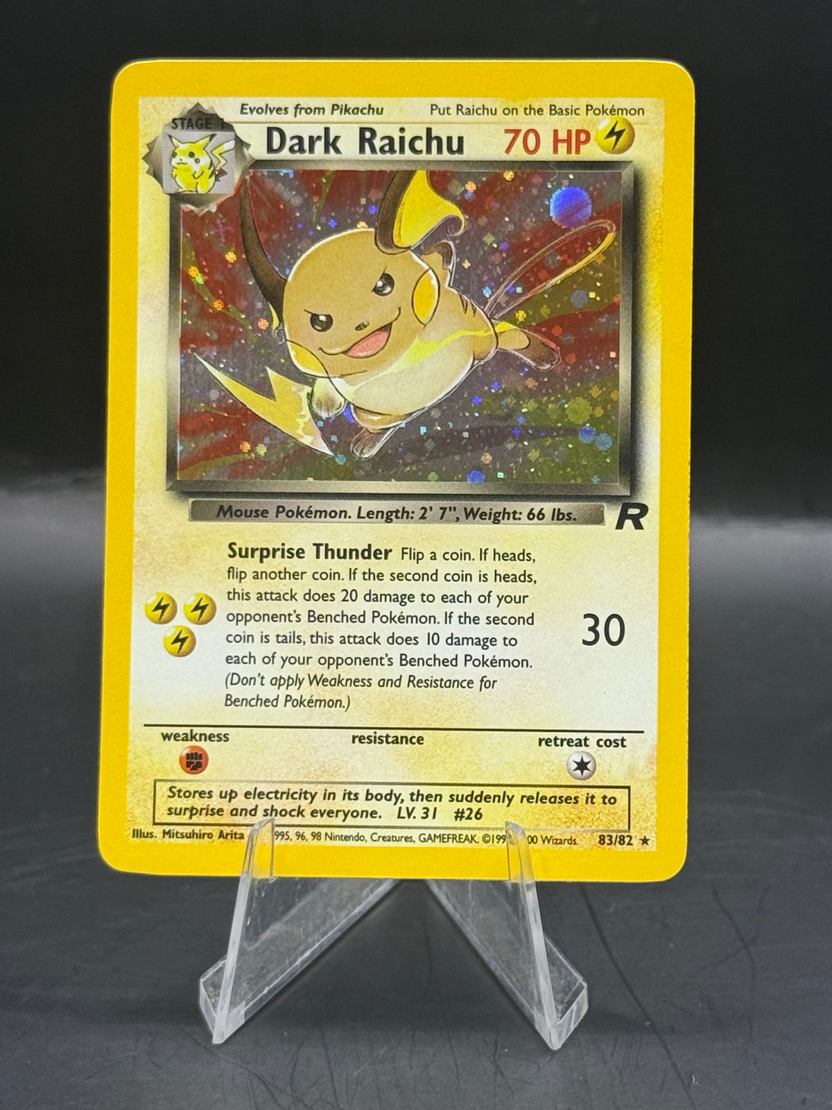 Pokemon Dark Raichu Holo 83/82  (L/P)