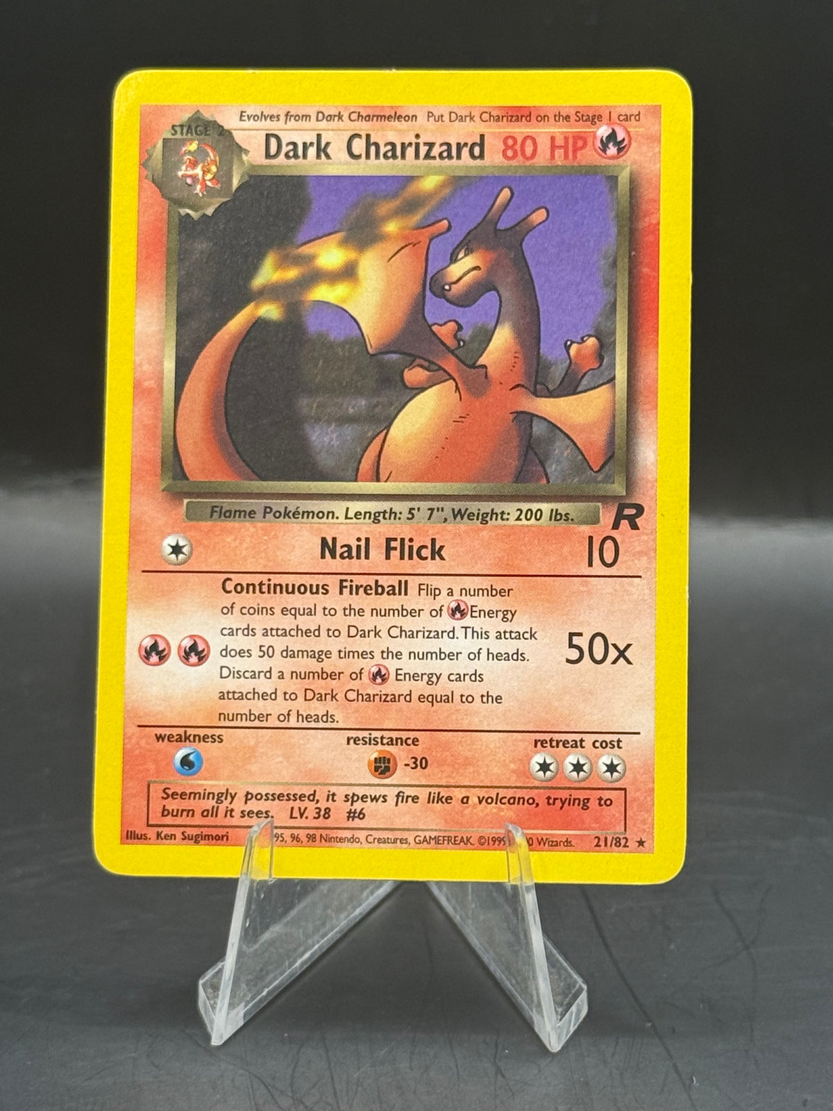 Pokemon Dark Charizard Non Holo 21/82  (L/P)