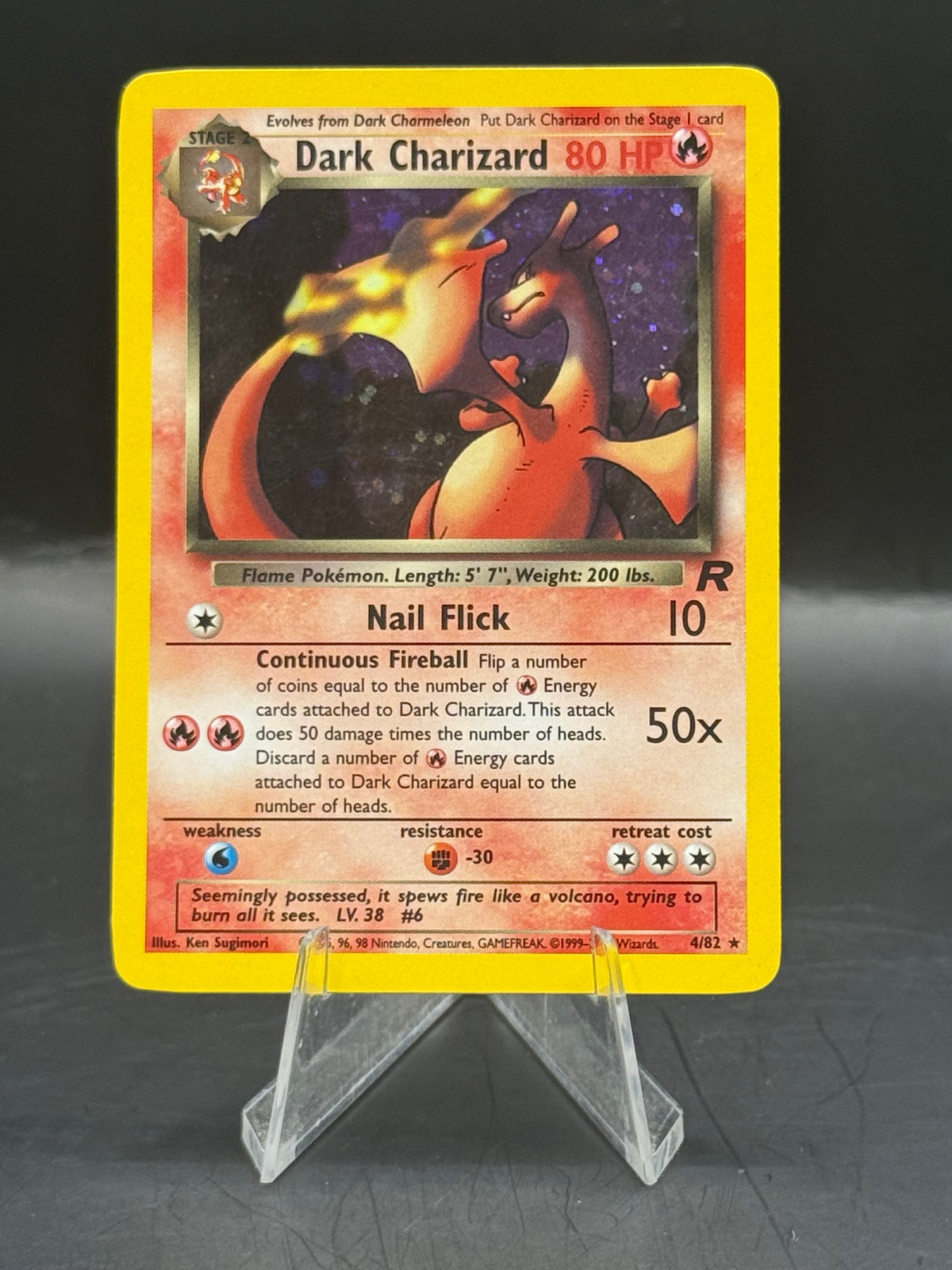 Pokemon Dark Charizard Holo 4/82  (L/P)
