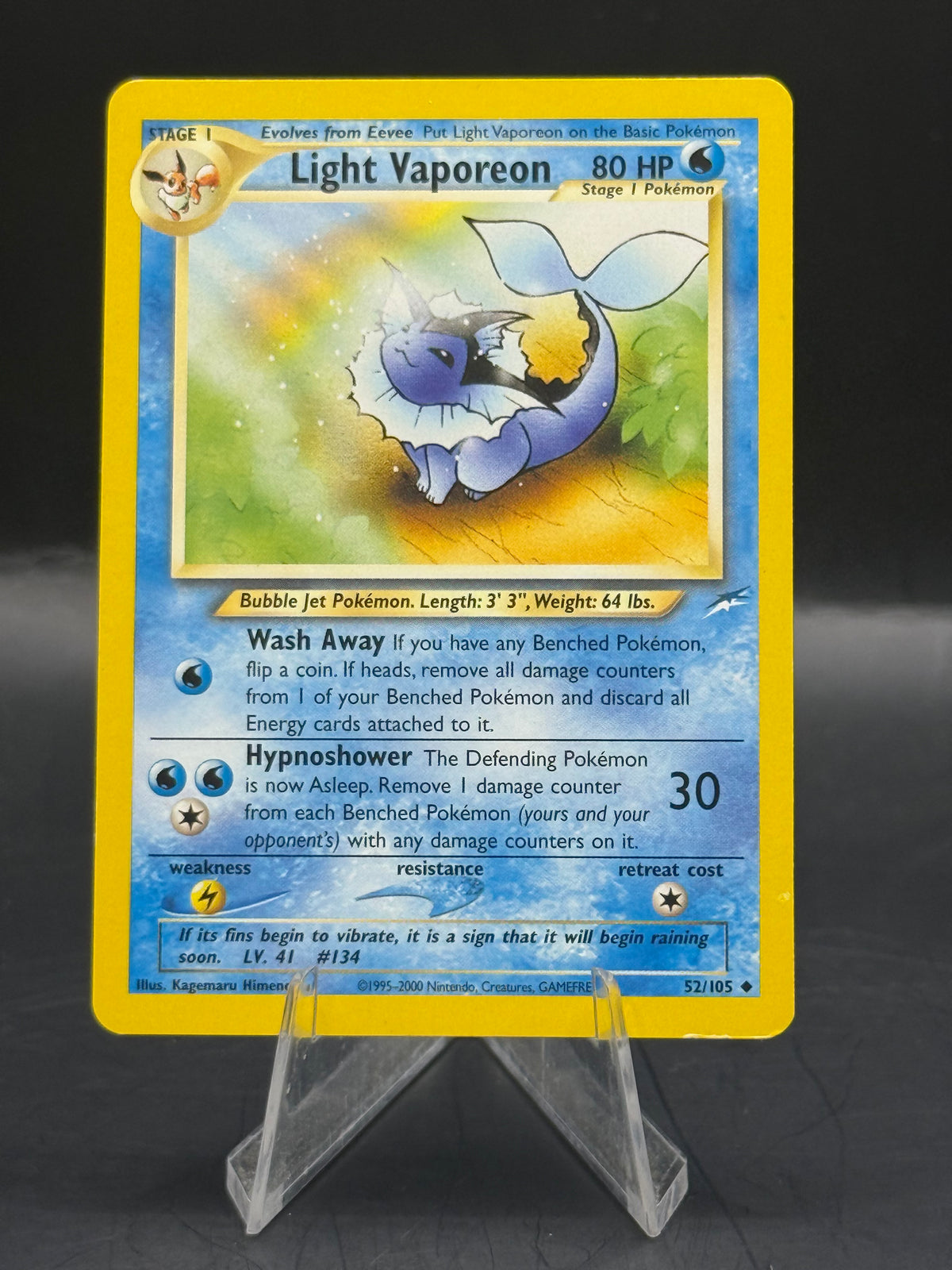 Pokemon Light Vaporeon 52/105 (L/P+)