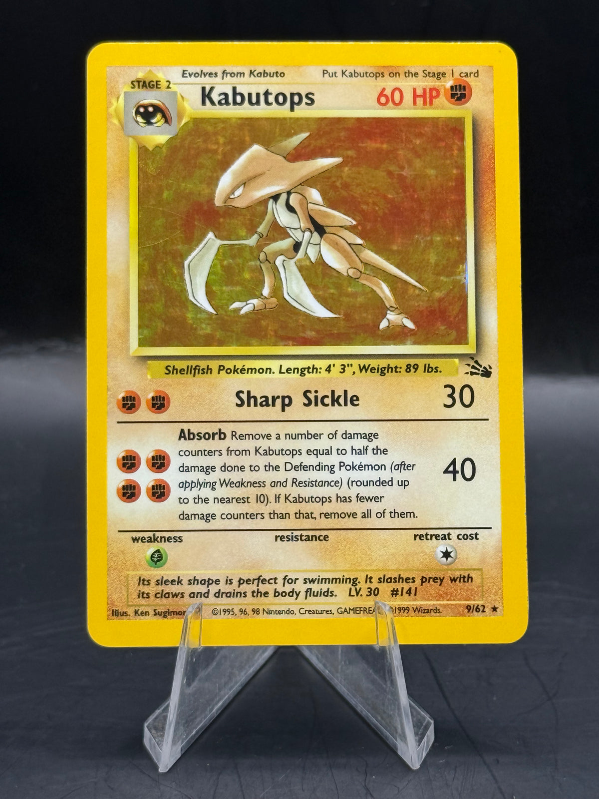 Pokemon Kabutops Fossil Holo 9/62 (L/P)