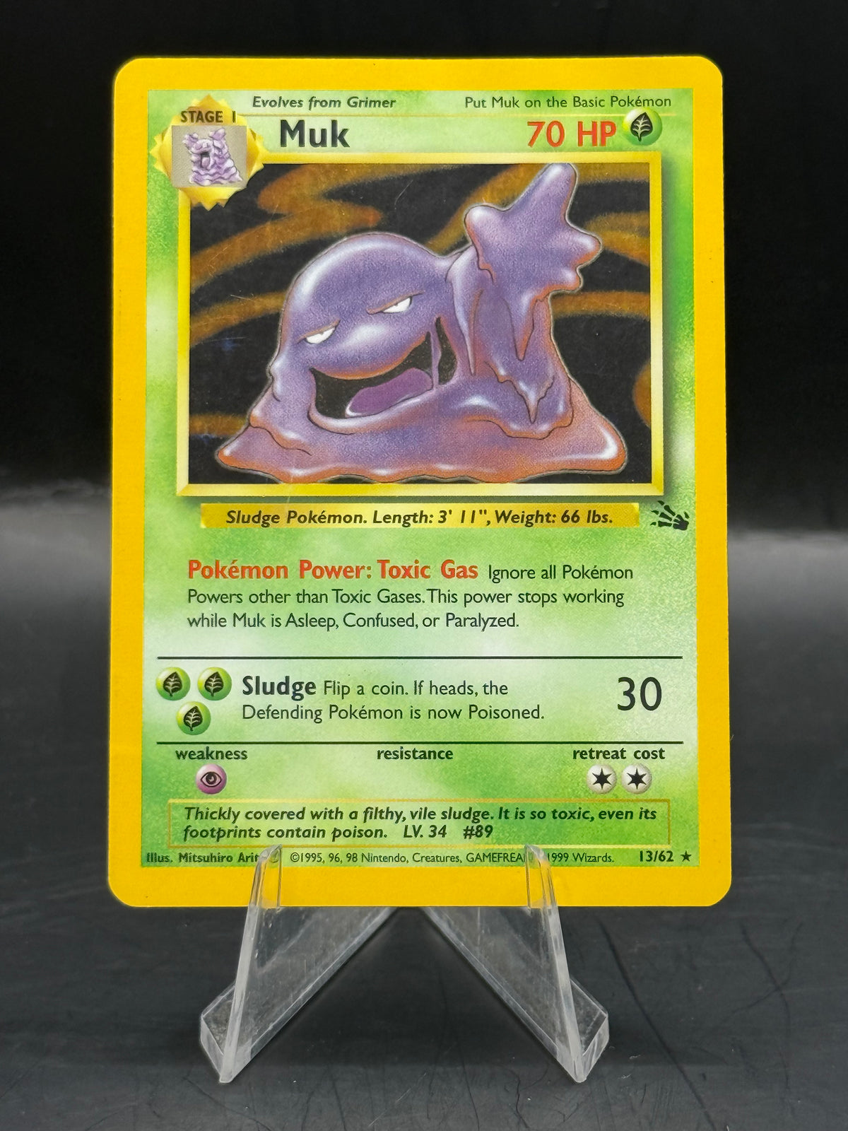 Pokemon Muk Fossil Holo 13/62 (L/P)