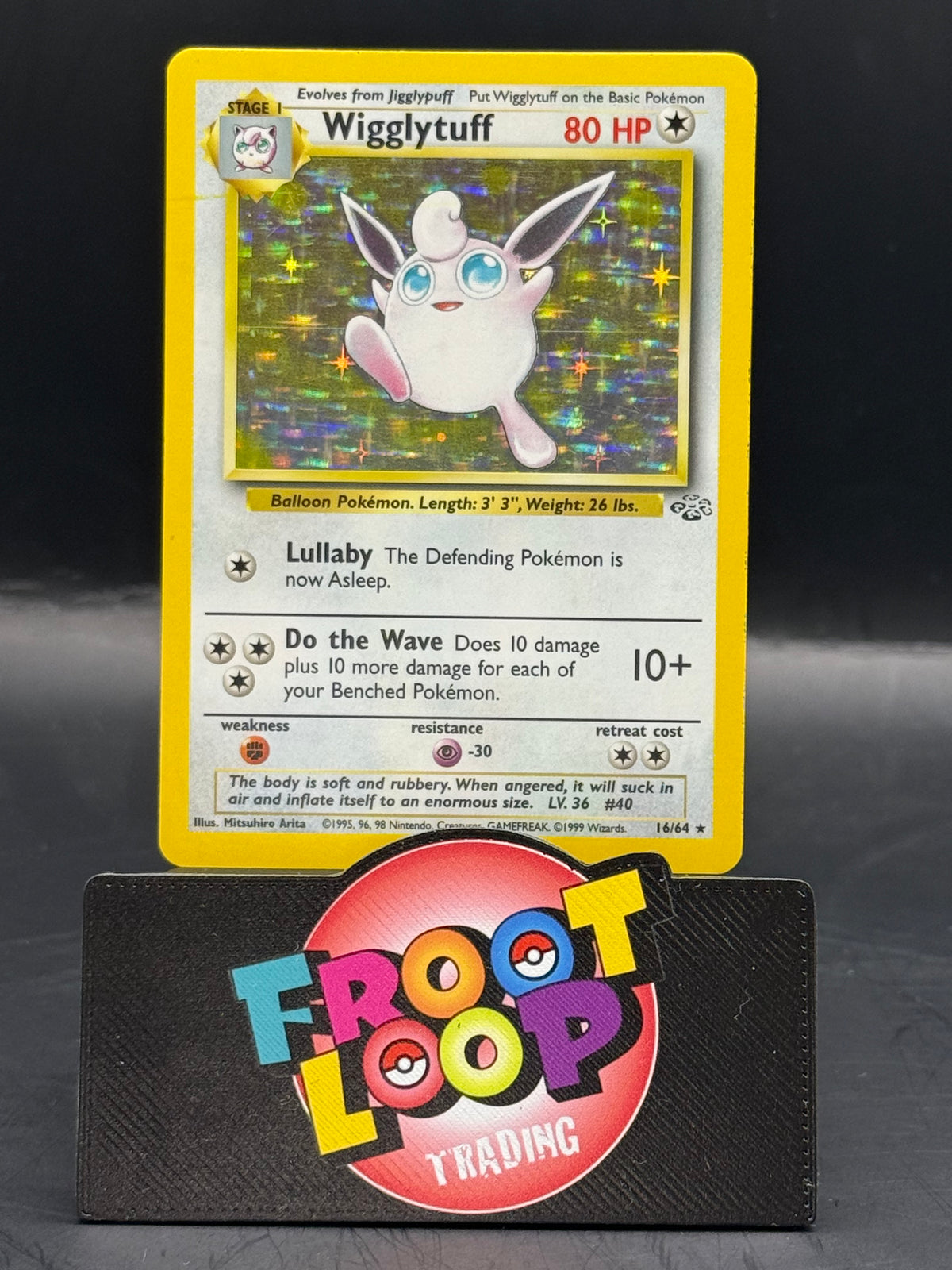 Pokemon Wigglytuff Jungle Holo 16/64 (L/P+)