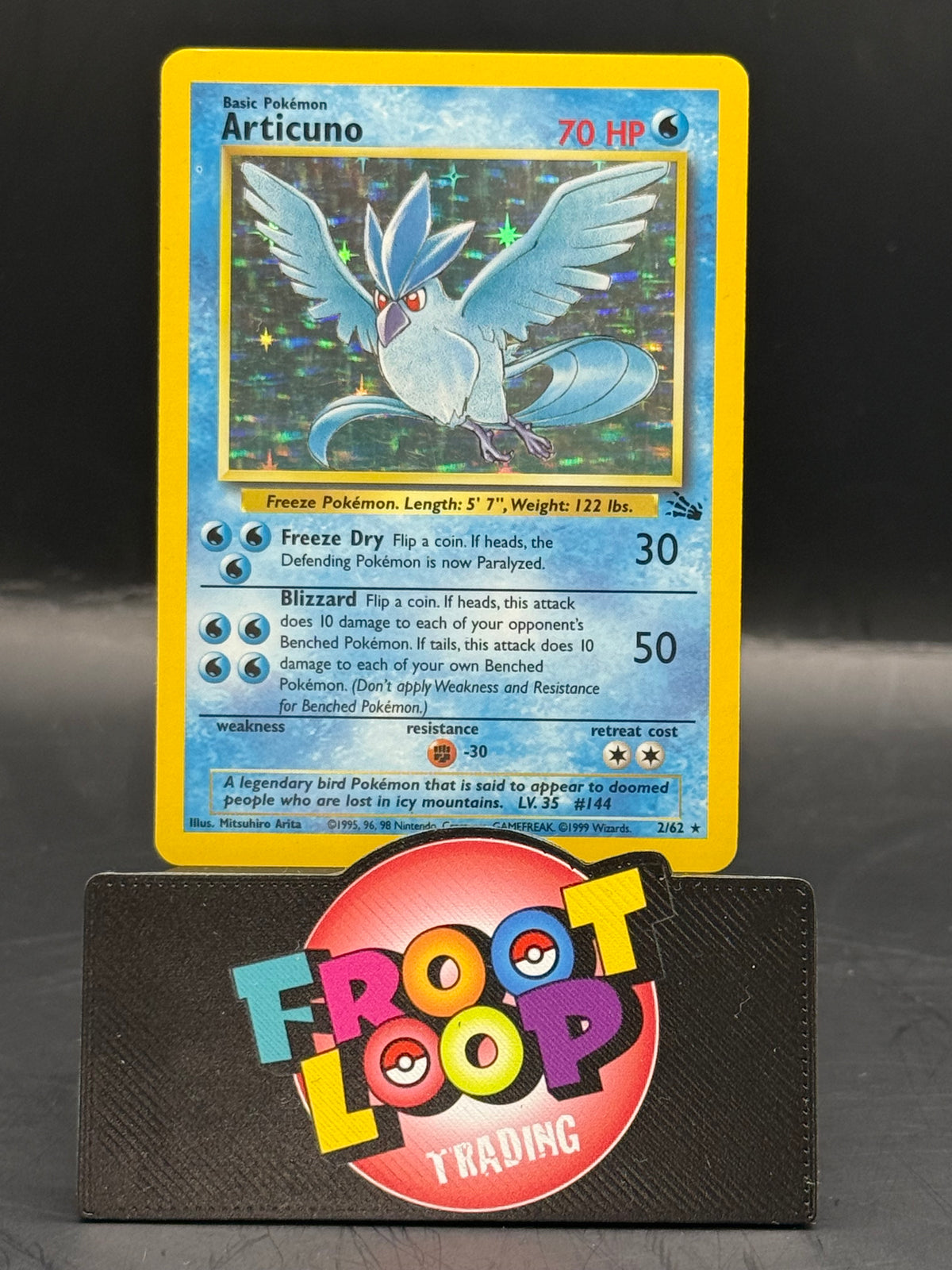 Pokemon Articuno Fossil Holo 2/62 (L/P)