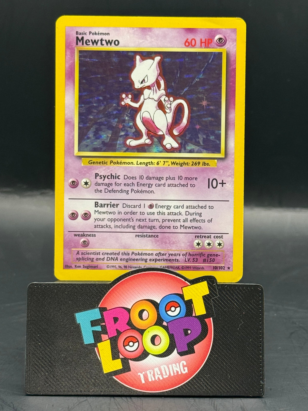 Pokemon Mewtwo Base Set Holo 10/102 (H/P)
