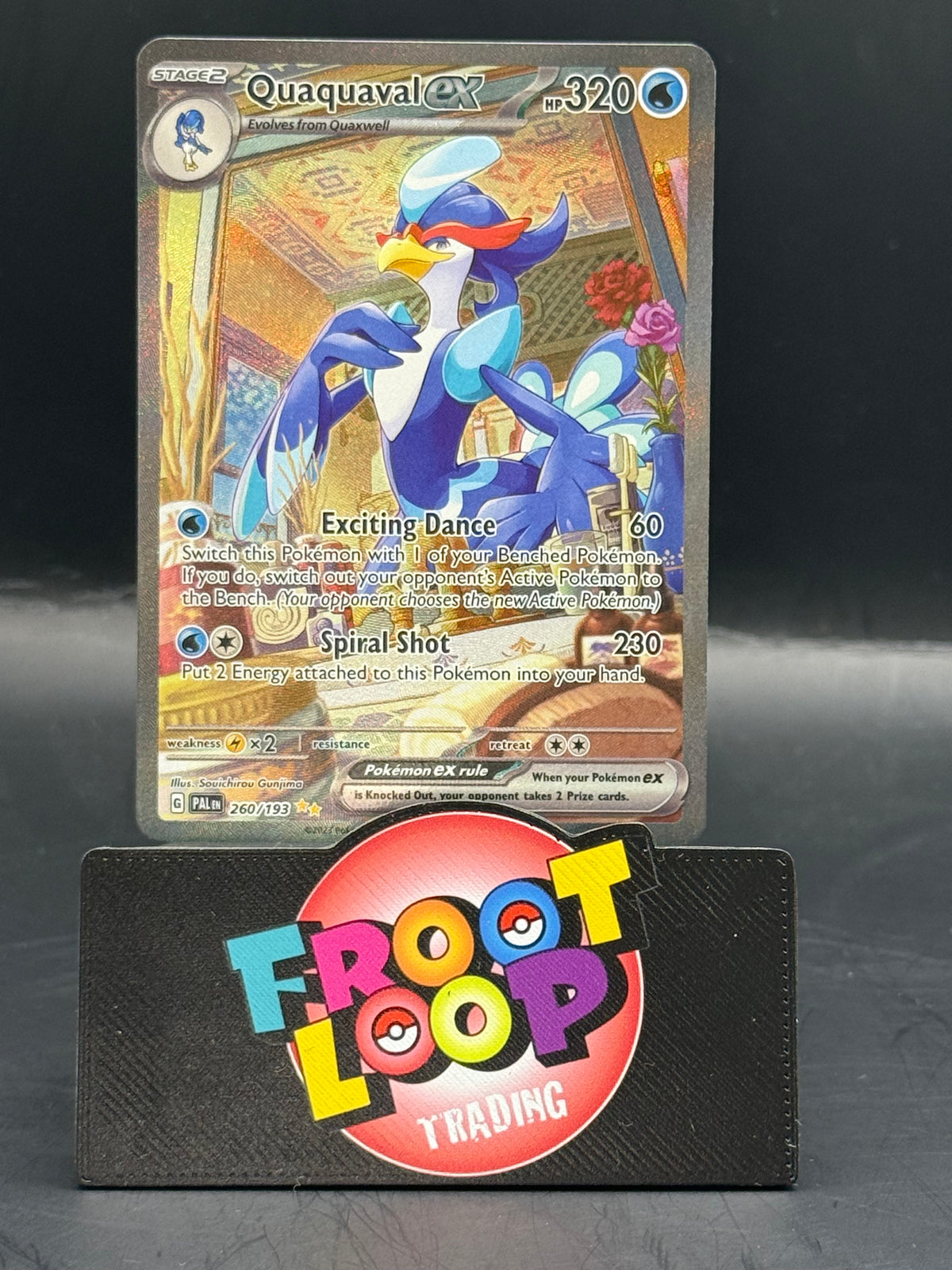 Pokemon Quaxly 206/193 - Quaxwell 207/193 - Quaquaval EX 260/193 (N/M-L/P+)