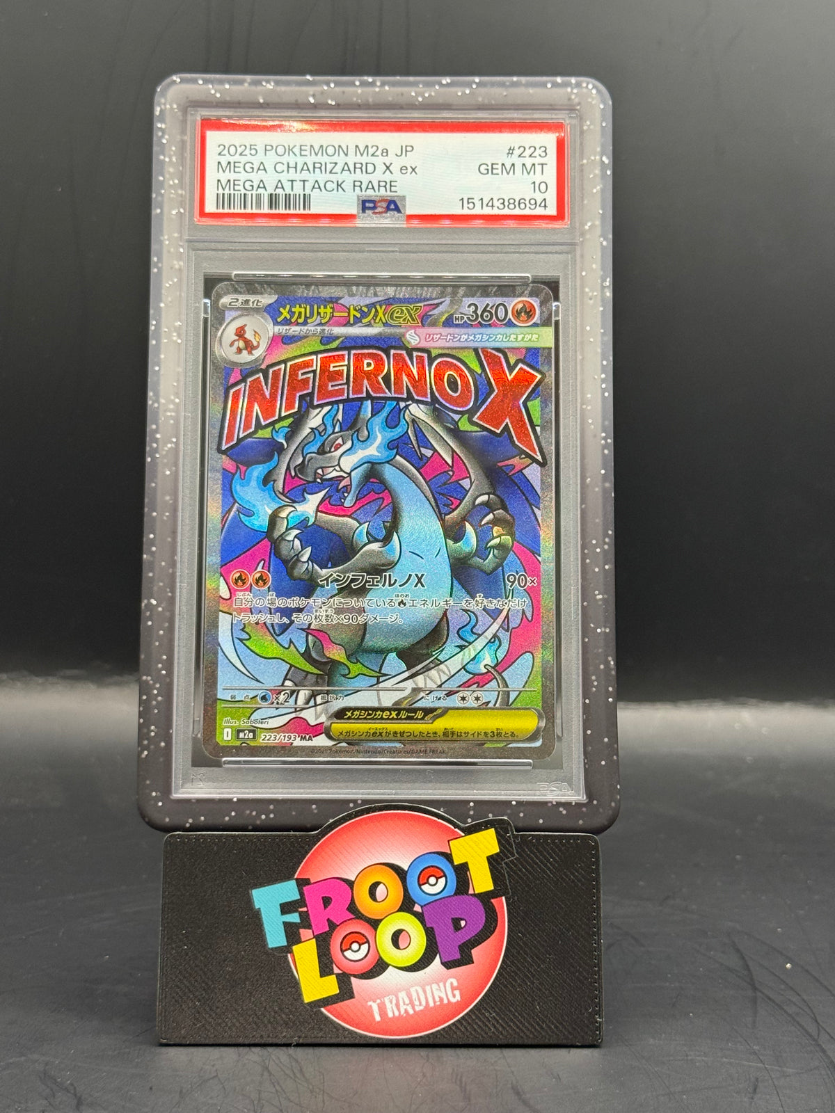 PSA GEM MINT 10 Japanese Mega Charizard EX 223/193 - FREE Bumper Included