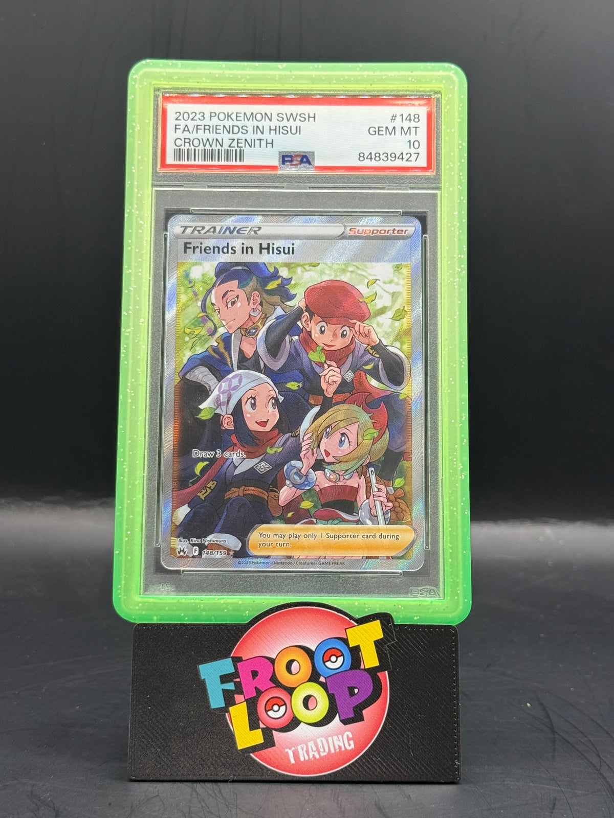PSA GEM MINT 10 Freinds in Hisui 148/159 - Free Bumper Included