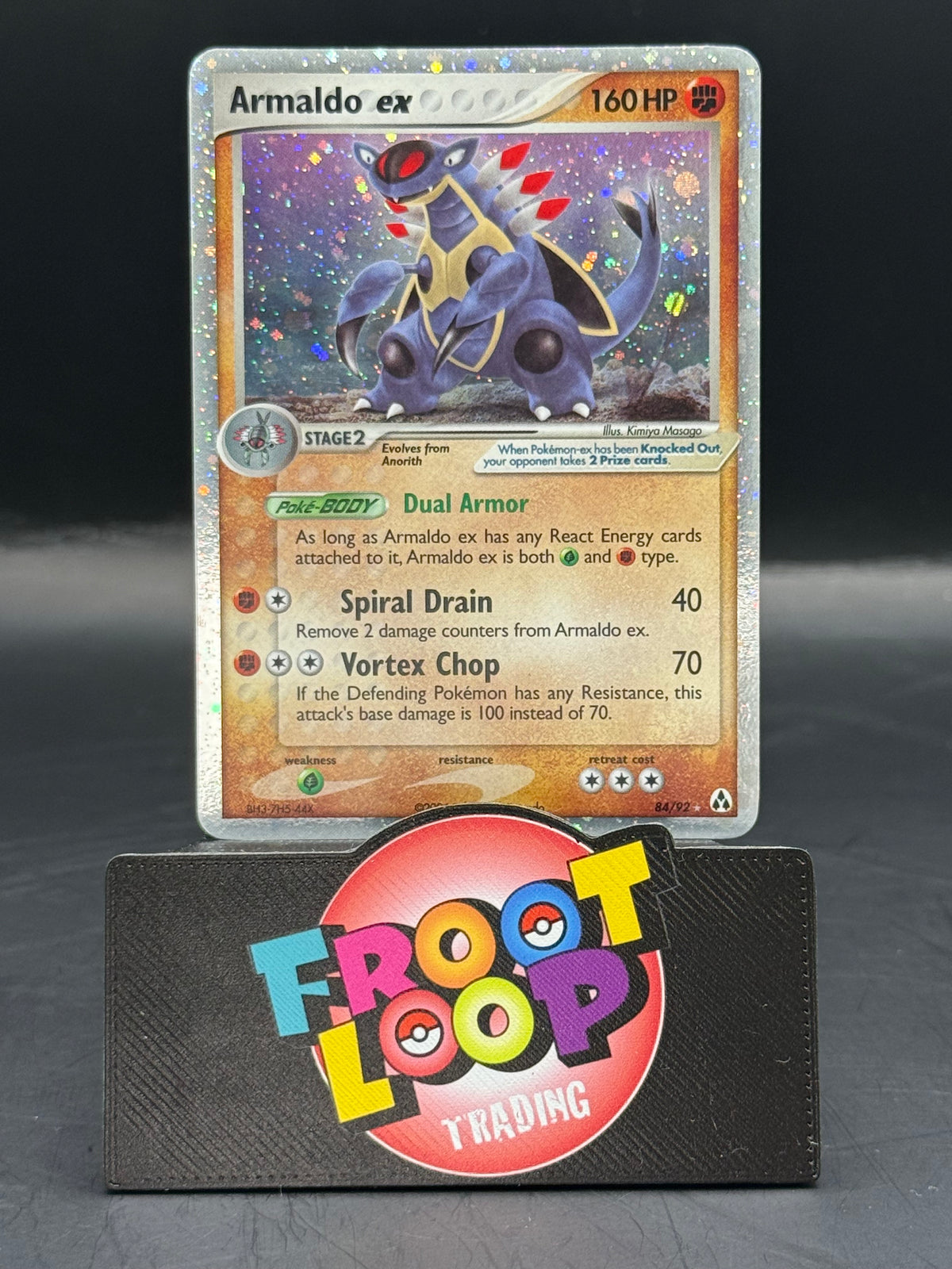 Pokemon Armaldo ex 84/92 (Excellent)